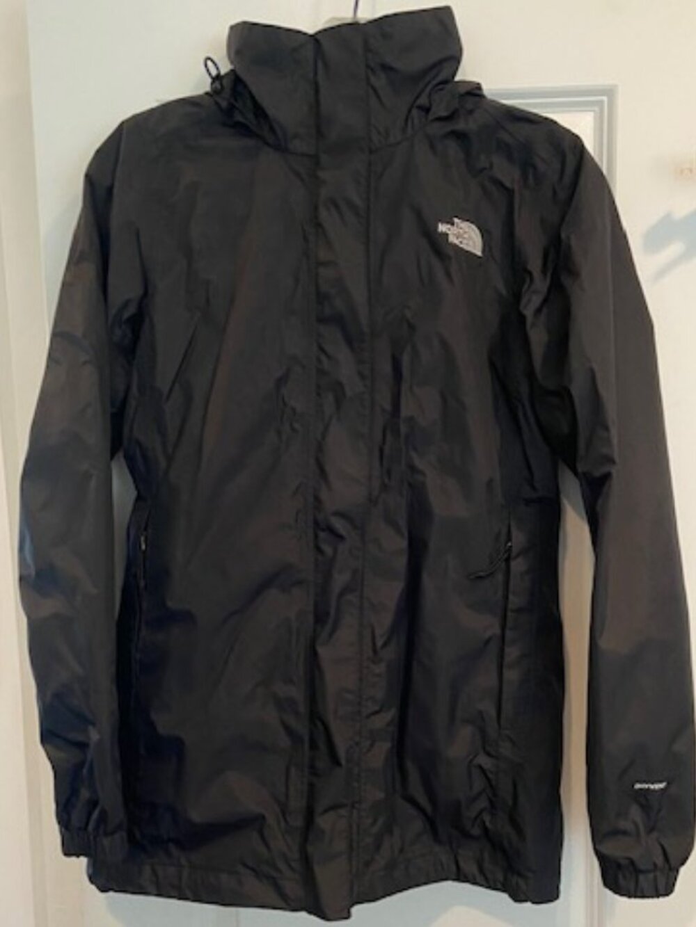 The North Face Women's Black Resolve Dryvent Shell Wind Breaker Rain Coat XS